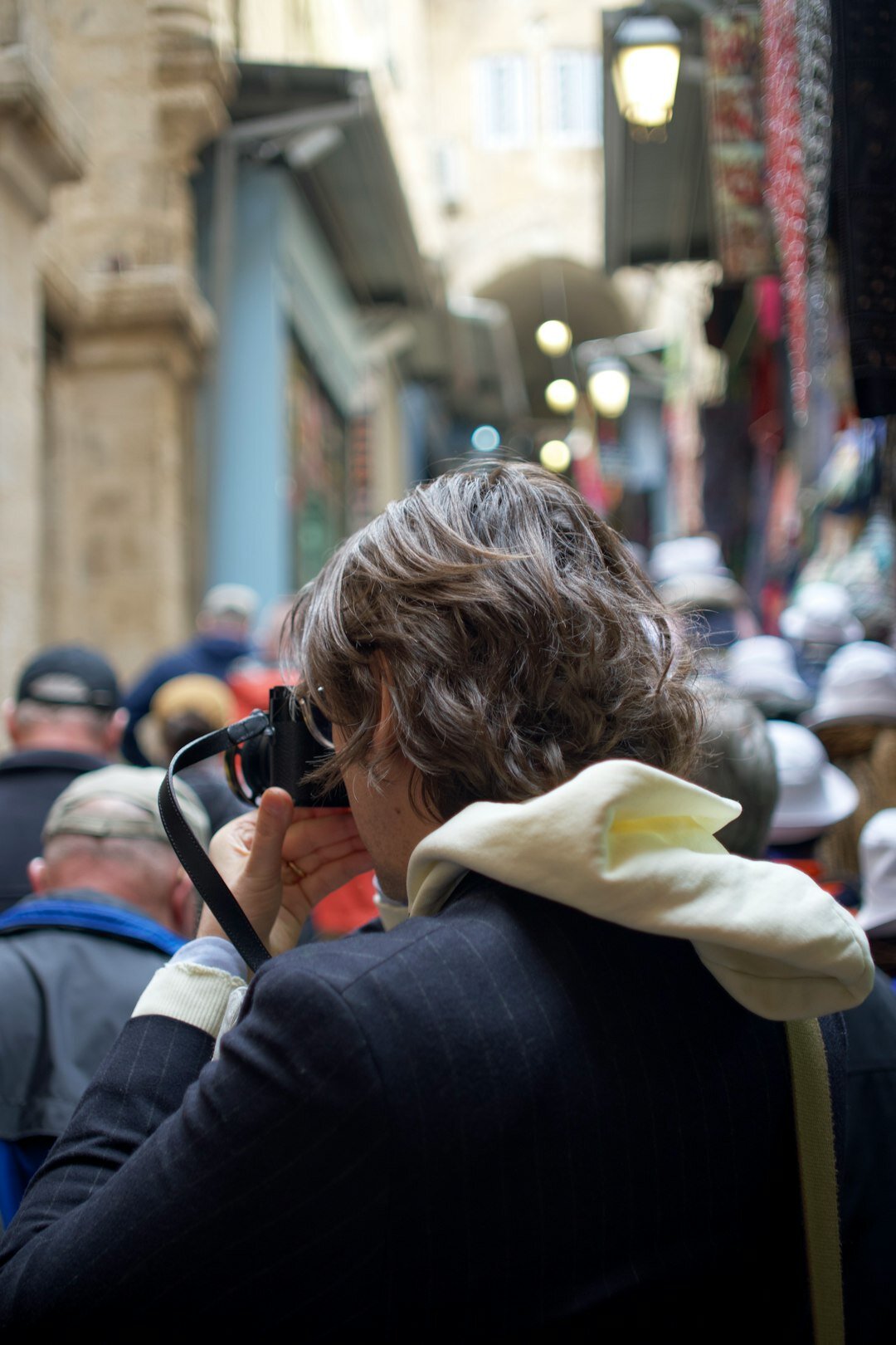 documentary photographer in action