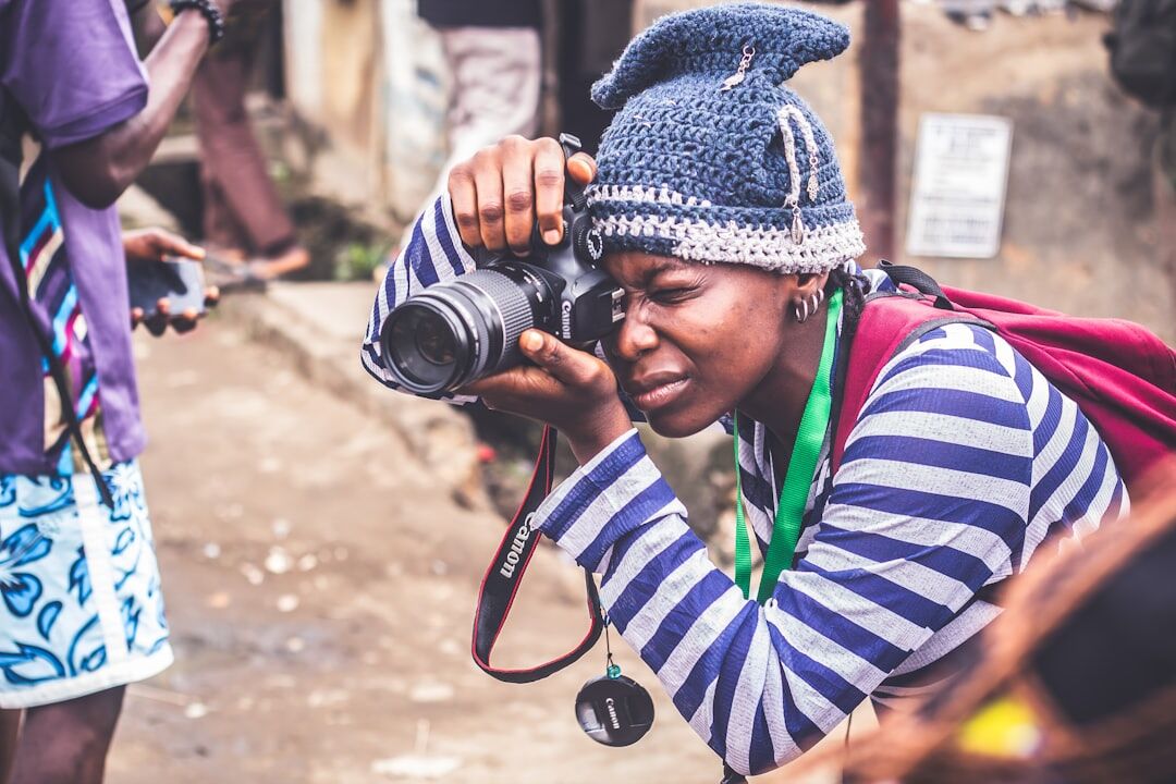 photographer meeting locals